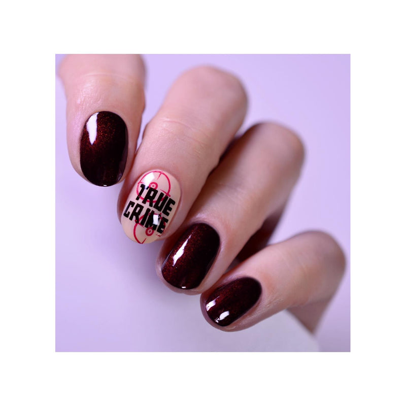 UberChic Beauty Comfy Clothes and Murder Shows Stamping Plate Lavender