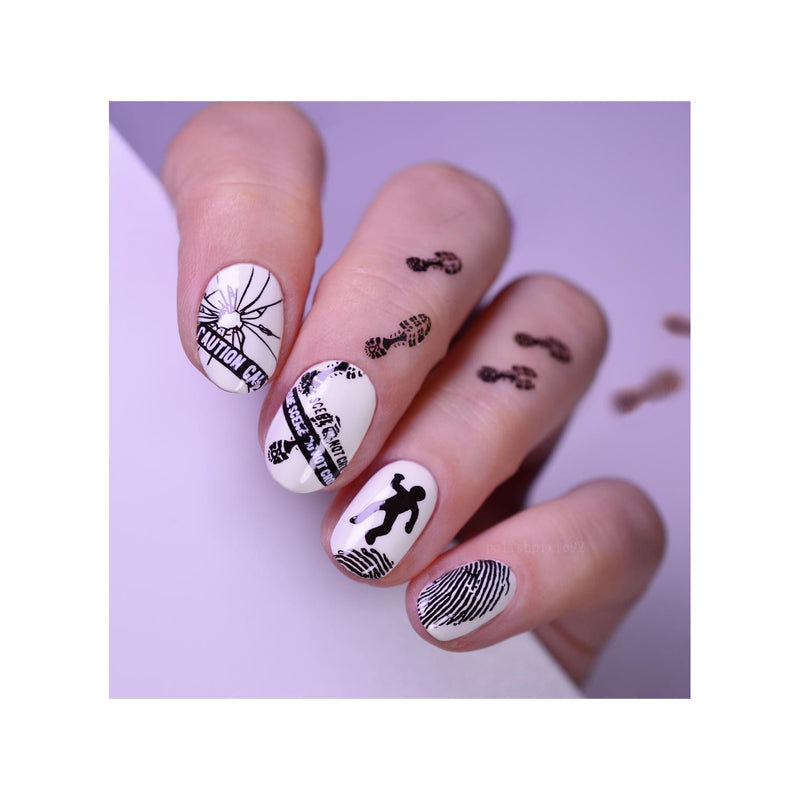 UberChic Beauty Comfy Clothes and Murder Shows Stamping Plate Lavender