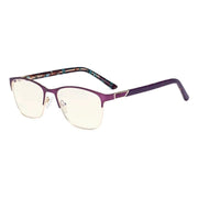 eyekeeper.com Computer Glasses for Eye Strain for Women LX19015-BB40 Eyeglasses White Smoke Purple / without magnification