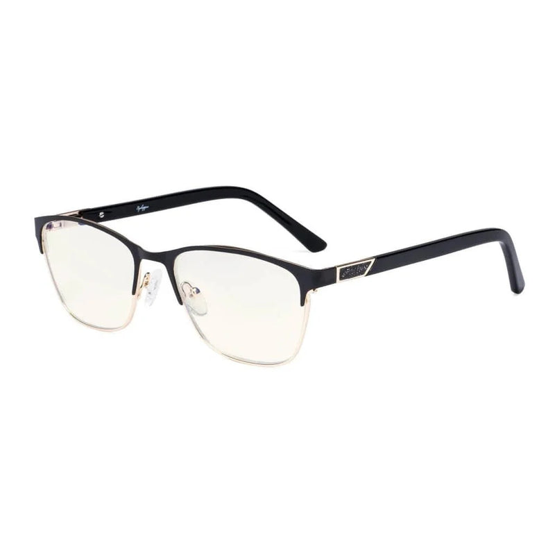 eyekeeper.com Computer Glasses for Eye Strain for Women LX19015-BB40 Eyeglasses White Smoke Black / without magnification,Purple / without magnification,Red / without magnification