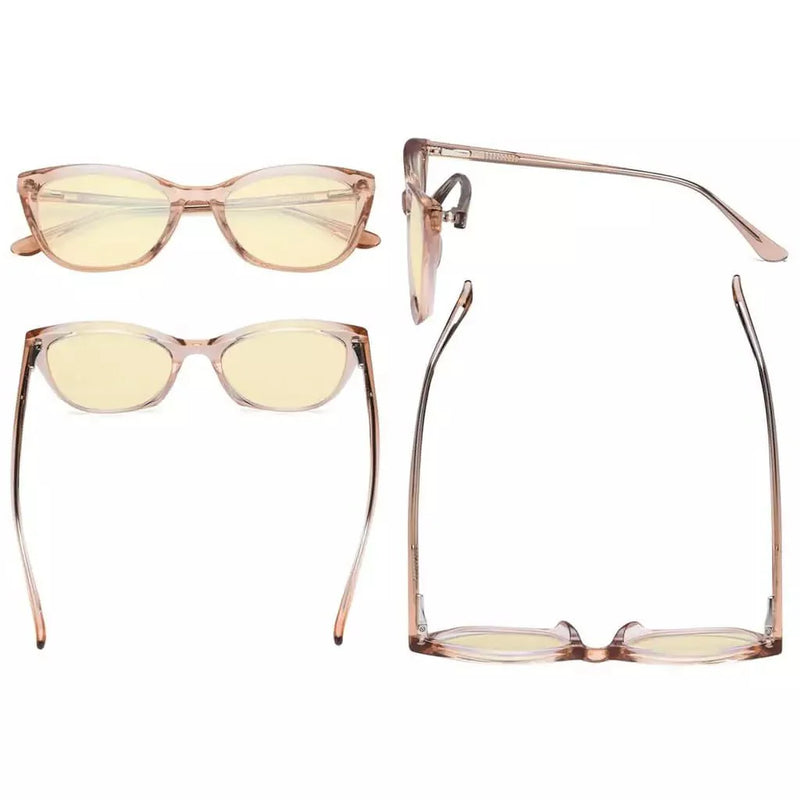 eyekeeper.com Computer Screen Glasses Stylish Cat-eye Style BC1902-BB60 Eyeglasses White Smoke Black / without magnification,Champagne / without magnification,Clear / without magnification,Tortoise / without magnification,Grey / without magnification