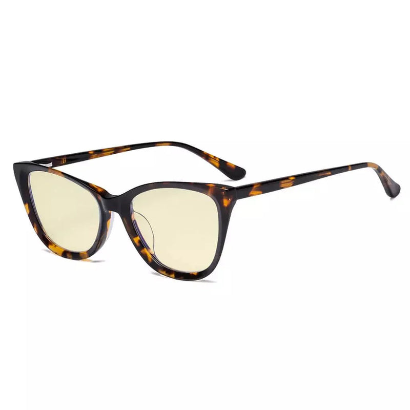 eyekeeper.com Computer Screen Glasses Stylish Cat-eye Style BC1902-BB60 Eyeglasses White Smoke Tortoise / without magnification