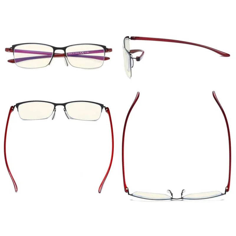 eyekeeper.com 3 Pack Computer Glasses Classic Half-rim UVR12801 Eyeglasses White Smoke 3 Pairs Mix / without magnification,3 Pairs Mix / +1.00,3 Pairs Mix / +1.25,3 Pairs Mix / +1.50,3 Pairs Mix / +1.75,3 Pairs Mix / +2.00,3 Pairs Mix / +2.50,3 Pairs Mix / +3.00