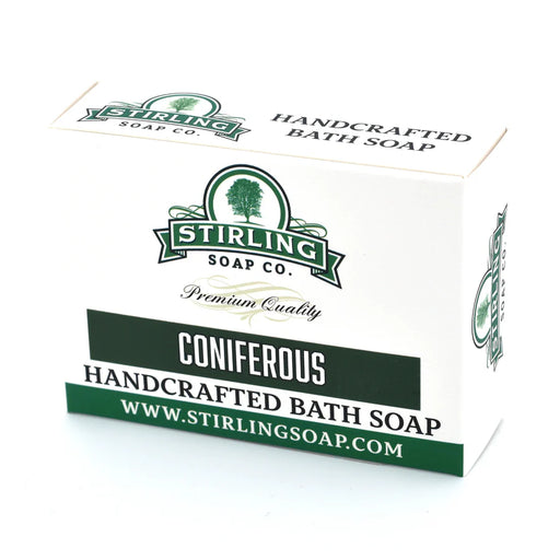 Stirling Soap Co. Stirling Soap Co. Bath Soap Bar 5.5 Oz Collection Bar Soap White Smoke Coniferous
