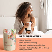 Gardenika Shop Digest Awake Tea, Bloating & Stomach Ease | Ayurvedic | Organic Loose Leaf Tea Light Gray