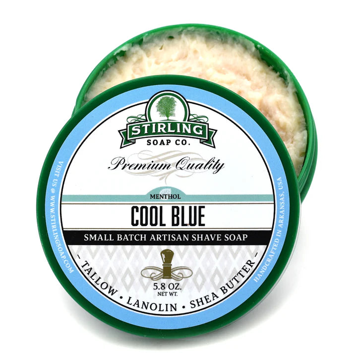 Stirling Soap Co. Cool Blue Shaving Collection