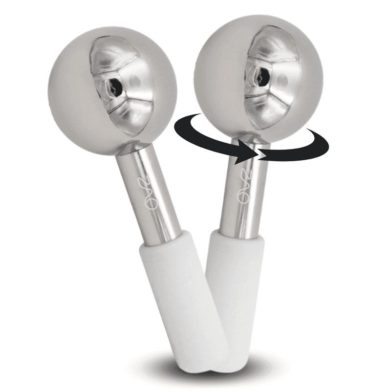 ZAQ Skin & Body ZAQ Icy Steel Cryo Ice Globes: Ultimate Facial Cryotherapy Tool Skin Care Gray