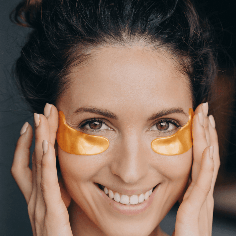 ZAQ Skin & Body 123 Ready HONEY & COPPER HYDRATING GEL EYE PATCHES Rosy Brown 1 Pair,5 Pair,Retail Box - 9 Packs (45 Pairs)