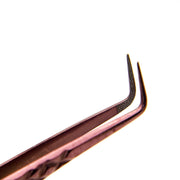 Mega Lash Academy Copper Fiber - MF3 - 90 Degree Volume Tweezers Tweezers Saddle Brown