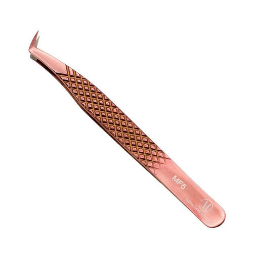 Mega Lash Academy Copper Fiber - MF5 - Boot Volume Tweezers Tweezers Dark Salmon