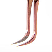 Mega Lash Academy Copper Fiber - MF6 - Hook Volume Tweezers Tweezers Rosy Brown