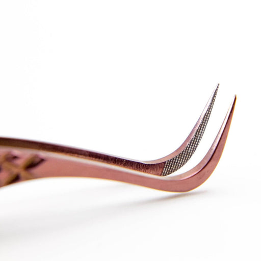 Mega Lash Academy Copper Fiber - MF6 - Hook Volume Tweezers Tweezers Saddle Brown