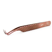 Mega Lash Academy Copper Fiber - MF6 - Hook Volume Tweezers Tweezers Rosy Brown