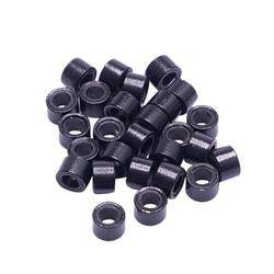 VIP Extensions Copper Silicon Ring (Micro Link) 4.0 x 3.5 x 3.0 mm (1000 pcs)-B Hair Extension Accessories White Smoke 1-BLACK