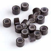 VIP Extensions Copper Silicon Ring (Micro Link) 4.0 x 3.5 x 3.0 mm (1000 pcs)-B Hair Extension Accessories White Smoke 3-D.BROWN