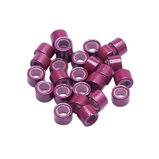 VIP Extensions Copper Silicon Ring (Micro Link) 4.0 x 3.5 x 3.0 mm (1000 pcs)-B Hair Extension Accessories White Smoke RED
