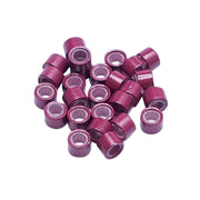 VIP Extensions Unique Copper Silicon Ring (Micro Link) 5.0 x 4.5 x 3.0 mm (500 pcs) - A Hair Accessories White Smoke A / Red