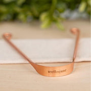 Wellnesse Copper Tongue Scraper Oral Care Tan