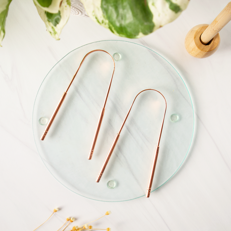 Love of Earth Co. Copper Tongue Scraper Lavender