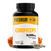 FreshCap Mushrooms Organic Cordyceps Mushroom Supplement Capsules Capsules Black 120 Capsules