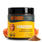 FreshCap Mushrooms Cordyceps Mushroom Extract Powder Powder Black