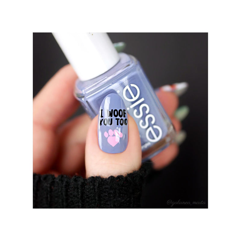 UberChic Beauty Corgi Love Stamping Plate Gray