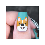 UberChic Beauty Corgi Love Stamping Plate Thistle