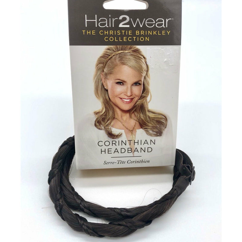 VIP Extensions Christie Brinkley Corinthian Headband Hair Accessories White Smoke HT6/30H | Dark Medium Brown
