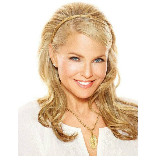 VIP Extensions Christie Brinkley Corinthian Headband Hair Accessories White Smoke HT2 | Almost Black,HT25 Med Golden Blonde,HT6/30H | Dark Medium Brown,HT22 Platinum Blonde,HT3025S+ Med Red/Red Highlight,HT6,HT56/60 Light Grey,HT10 Med Brown,HT14/88,HT12,HT4 Darkest Brown