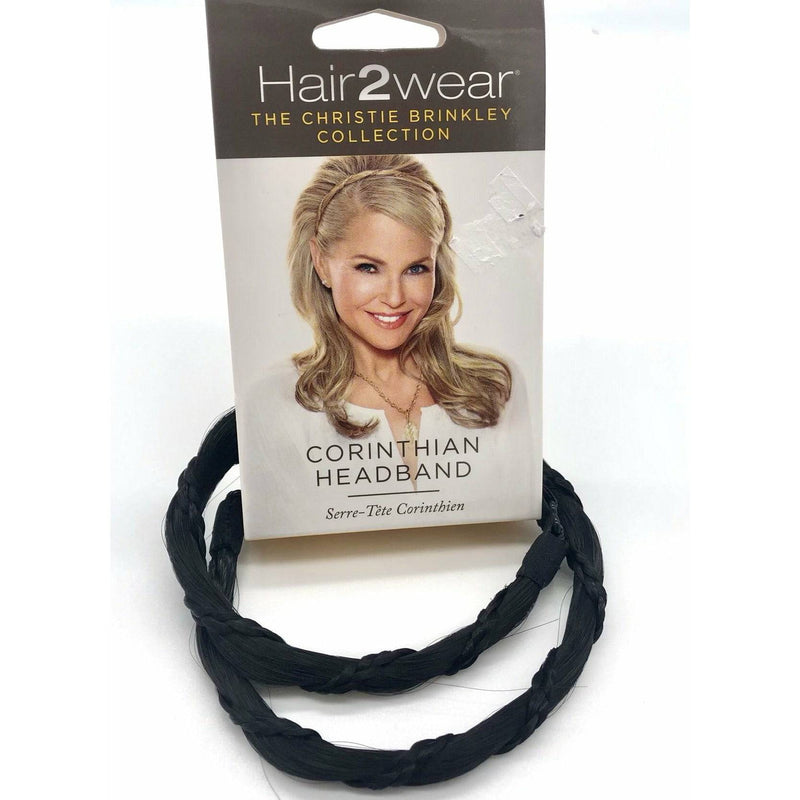 VIP Extensions Christie Brinkley Corinthian Headband Hair Accessories White Smoke HT2 | Almost Black