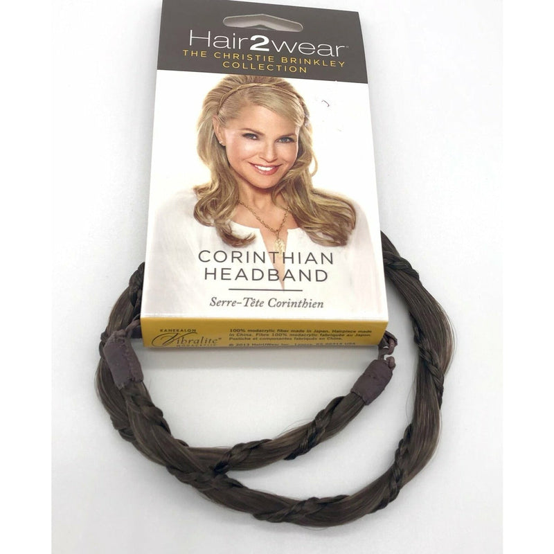 VIP Extensions Christie Brinkley Corinthian Headband Hair Accessories White Smoke HT10 Med Brown