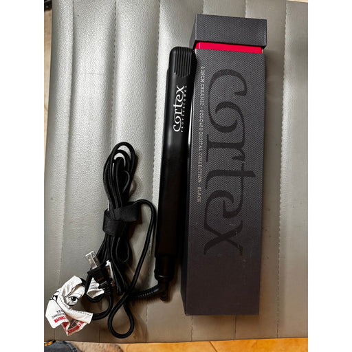 VIP Extensions Cortex Solo Ceramic Flat Iron, 1-Inch, Black Flat Iron Black