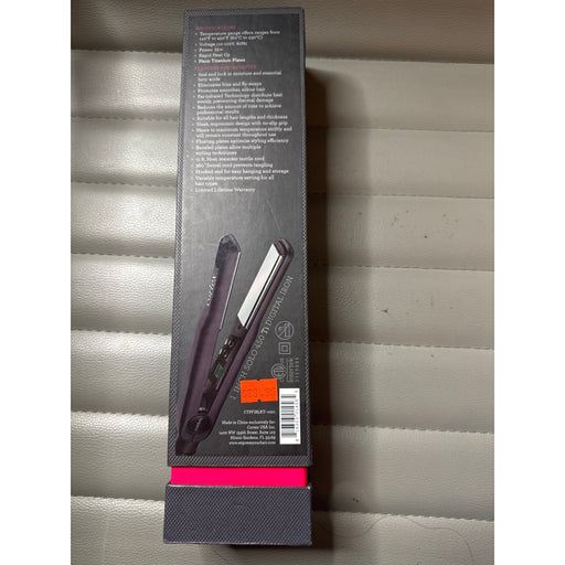 VIP Extensions Cortex Solo Titanium Flat Iron, 1-Inch, Black Flat Iron Dark Sea Green