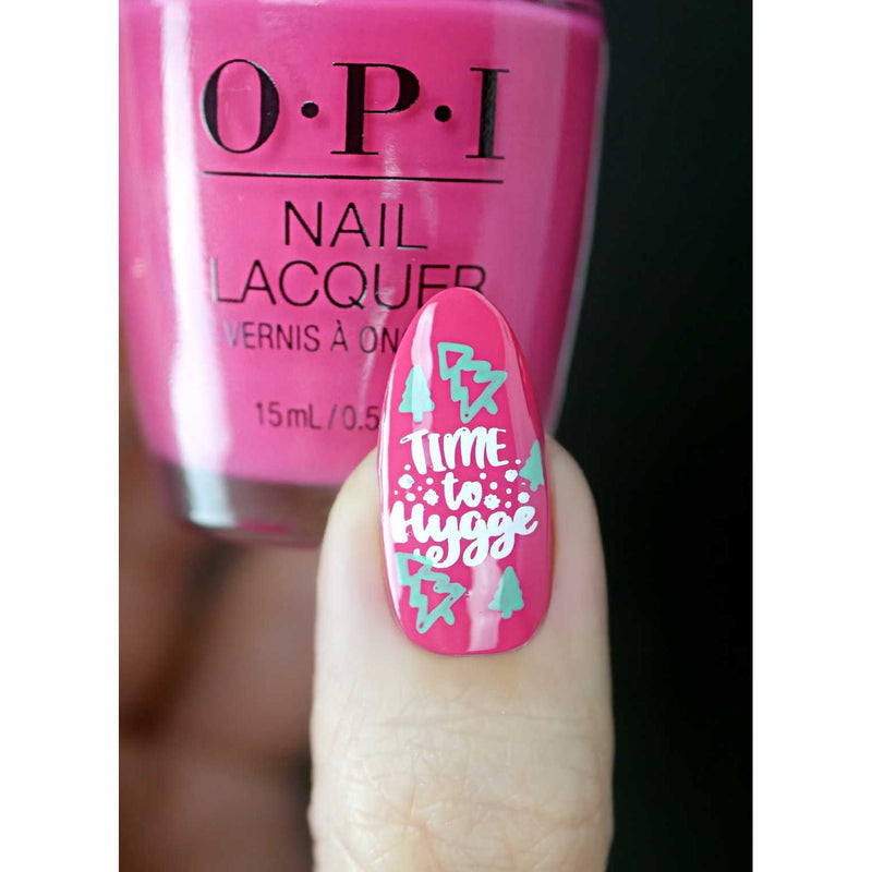 UberChic Beauty Cozy At Home Stamping Plate Pale Violet Red