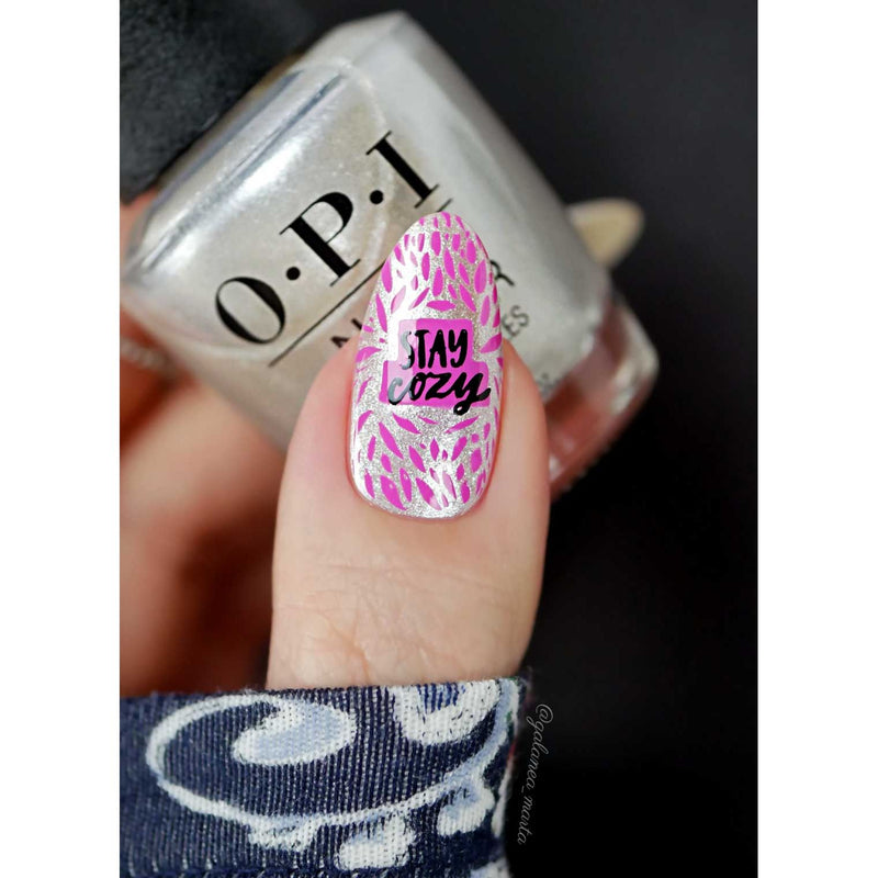 UberChic Beauty Cozy At Home Stamping Plate Gray