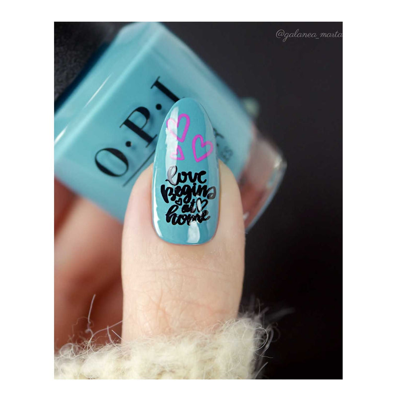 UberChic Beauty Cozy At Home Stamping Plate Gray
