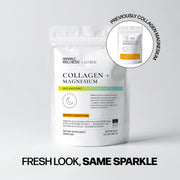 Sparkle Wellness Collagen + Magnesium Dietary Supplement Lavender Honey Lemonade,Ginger Lime,Yuzu Pear,No Flavor