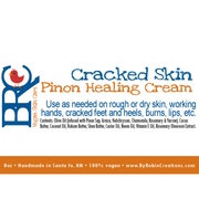 By Robin Creations Cracked Skin Rescue Pinon Healing & Eczema Cream Eczema Relief Midnight Blue 3.4oz Glass Jar,8oz Glass Jar