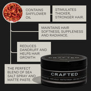 TheSalonGuy CRAFTED Sea Salt Paste Haircare Black