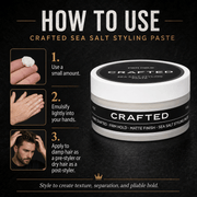 TheSalonGuy CRAFTED Sea Salt Paste Haircare Black