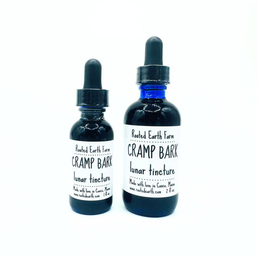 Rooted Earth Farm + Apothecary Cramp Bark Tincture Tinctures + Capsules White Smoke 1 oz,2 oz