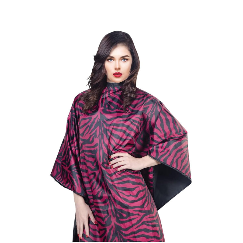 VIP Extensions Cricket Flip Reversible Zebra All-Purpose Salon Cape Salon Cape White Smoke