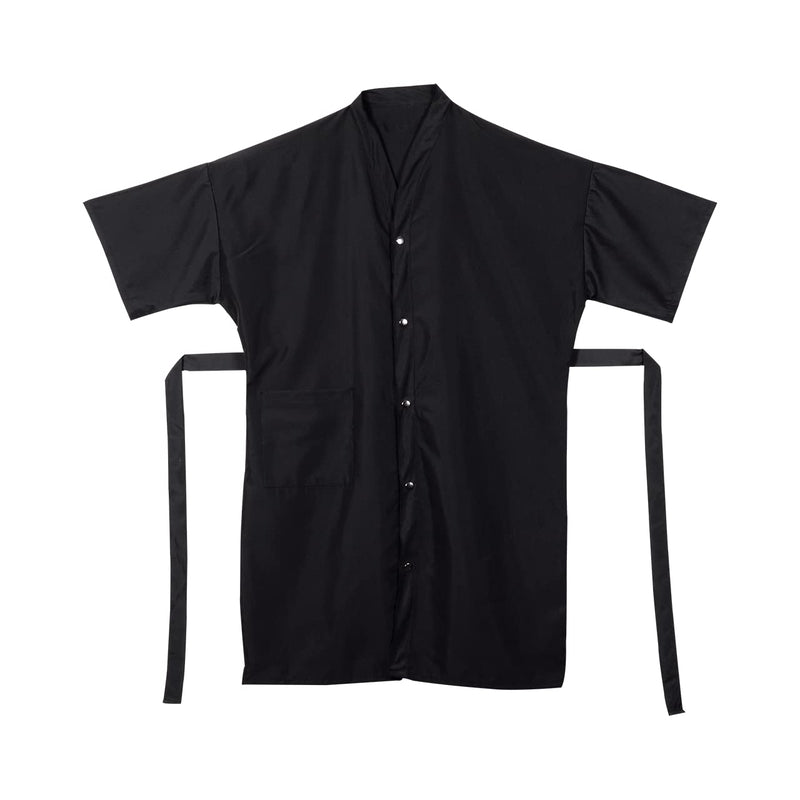 VIP Extensions Cricket Preview Stylist Microfiber Cover-Up, Black Salon Cape White Smoke
