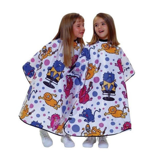 VIP Extensions Cricket Waterproof Critter Cape for Kids Salon Cape White Smoke