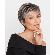 VIP Extensions Raquel Welch Crushing on Casual Wig Synthetic Wig Lavender R4 Midnight Brown,R6 Dark Chocolate,R6/30H Chocolate Copper,R9F26 Mocha Foil,R10 Chestnut,R11S+ Glazed Mocha,R12/26H Honey Pecan,R13F25 Praline Foil,R14/25 Honey Ginger,R14/88H Golden Wheat,R25 Ginger Blonde,R29S+ Glazed Strawberry,R56/60 Silver Mist,R162