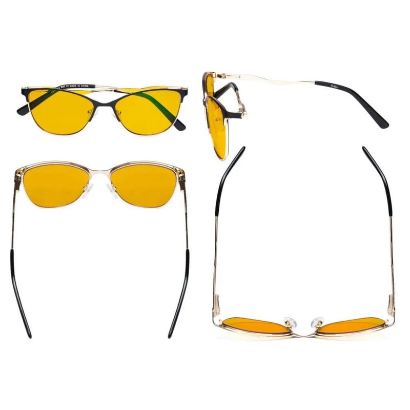eyekeeper.com Crystal Blue Light Blocking Eyeglasses LX19014-BB90 Eyeglasses White Smoke Black / without magnification,Purple / without magnification,Red / without magnification
