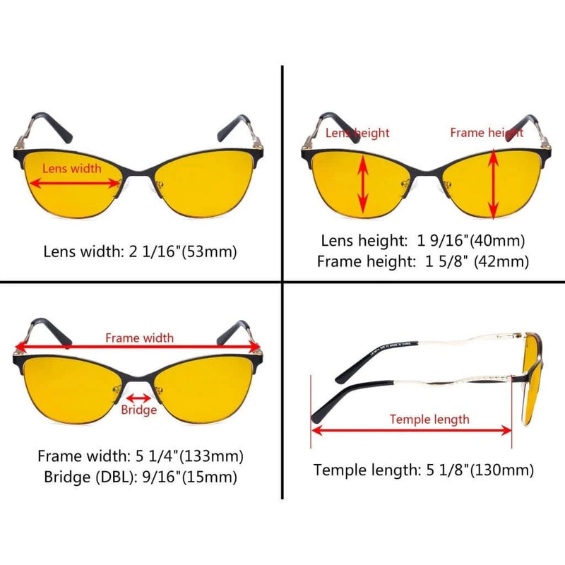 eyekeeper.com Crystal Blue Light Blocking Eyeglasses LX19014-BB90 Eyeglasses White Smoke Black / without magnification,Purple / without magnification,Red / without magnification