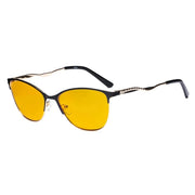 eyekeeper.com Crystal Blue Light Blocking Eyeglasses LX19014-BB90 Eyeglasses White Smoke Black / without magnification