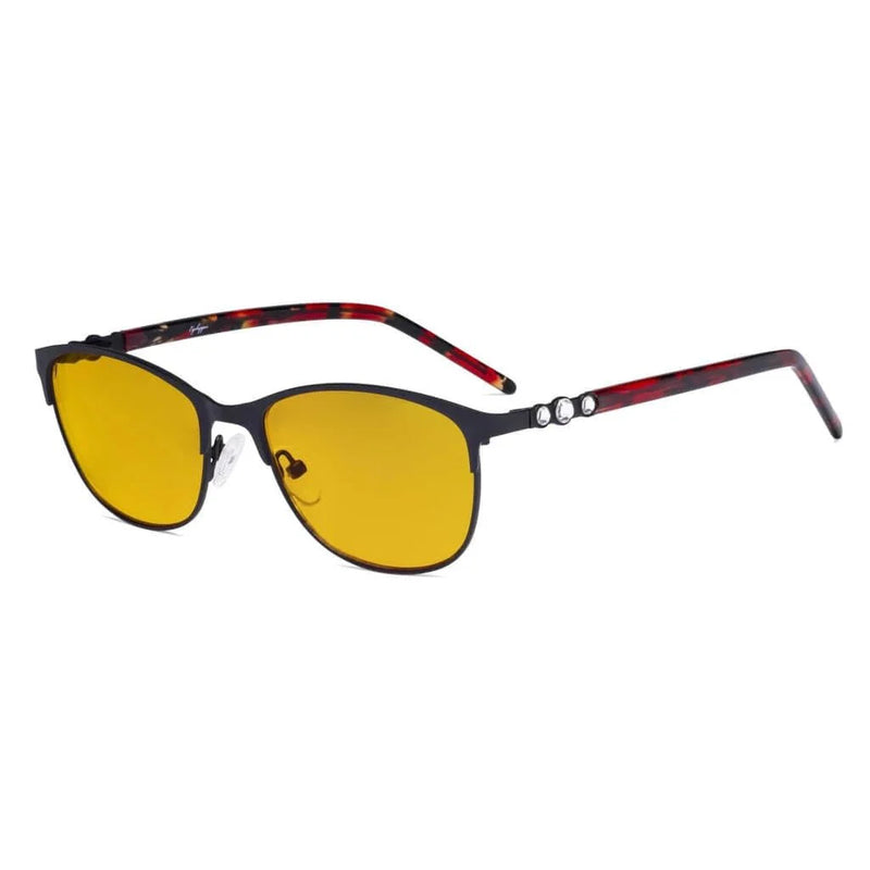 eyekeeper.com Crystal Blue Light Blocking Eyeglasses LX19020-BB90 Eyeglasses White Smoke Black / without magnification,Blue / without magnification,Red / without magnification