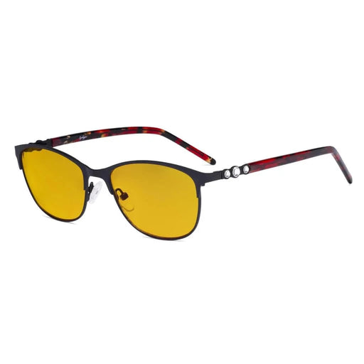 eyekeeper.com Crystal Blue Light Blocking Eyeglasses LX19020-BB90 Eyeglasses White Smoke Black / without magnification,Blue / without magnification,Red / without magnification